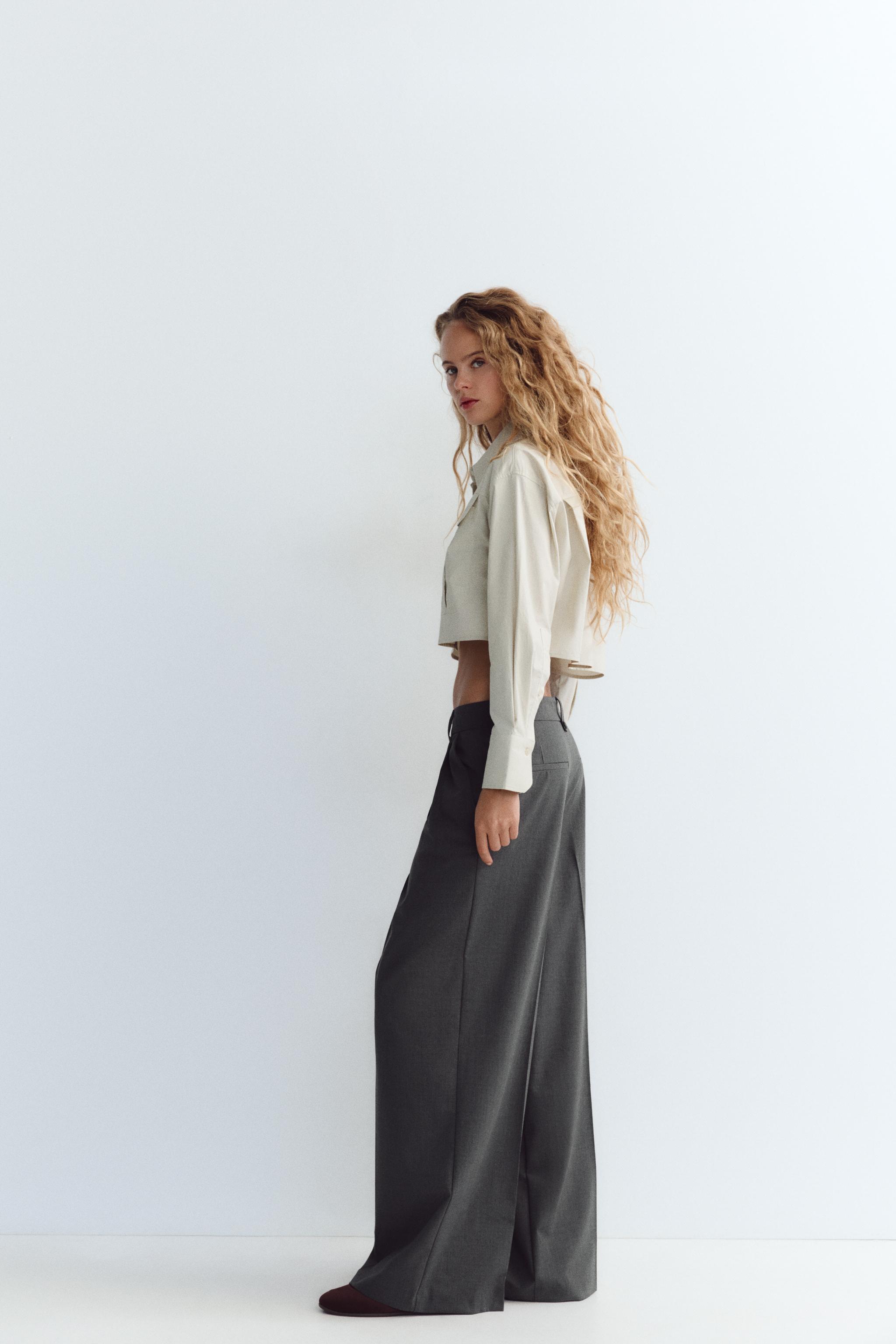 DOUBLE PLEAT PANTS - Chocolate brown | ZARA United States
