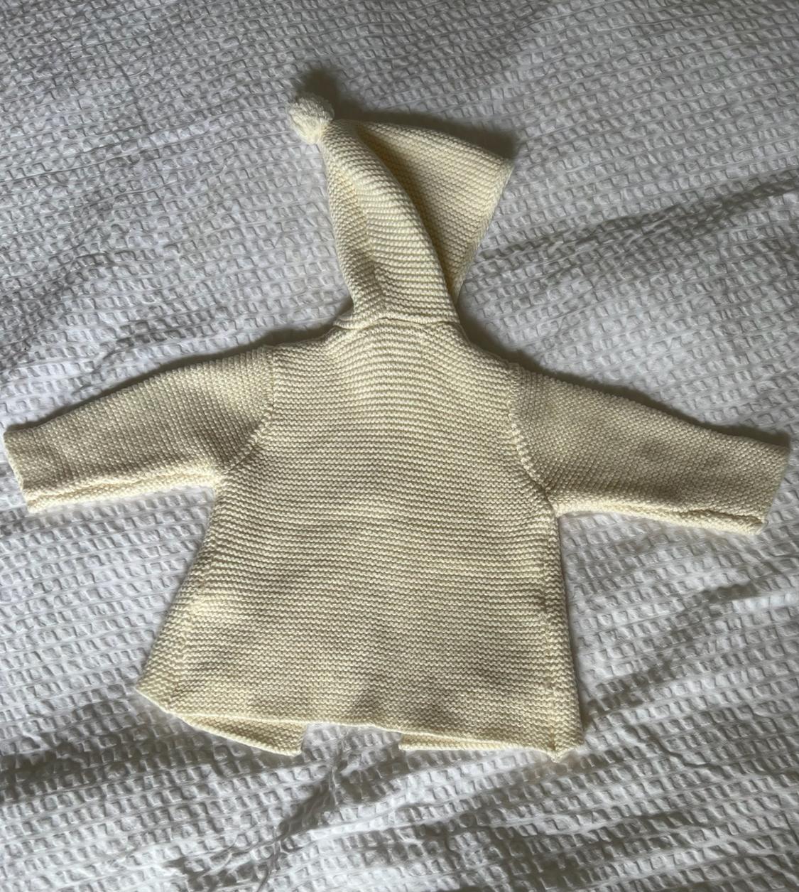 KNIT THREE-QUARTER-LENGTH COAT WITH POCKETS - Image 2