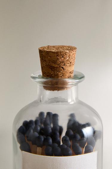 POT VERRE ALLUMETTES (60 UNITÉS) - Noir de Zara - Image 2