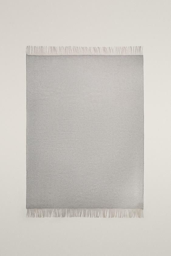 MANTA ESTRUCTURA ROMBOS - Gris de Zara - Imagen 0