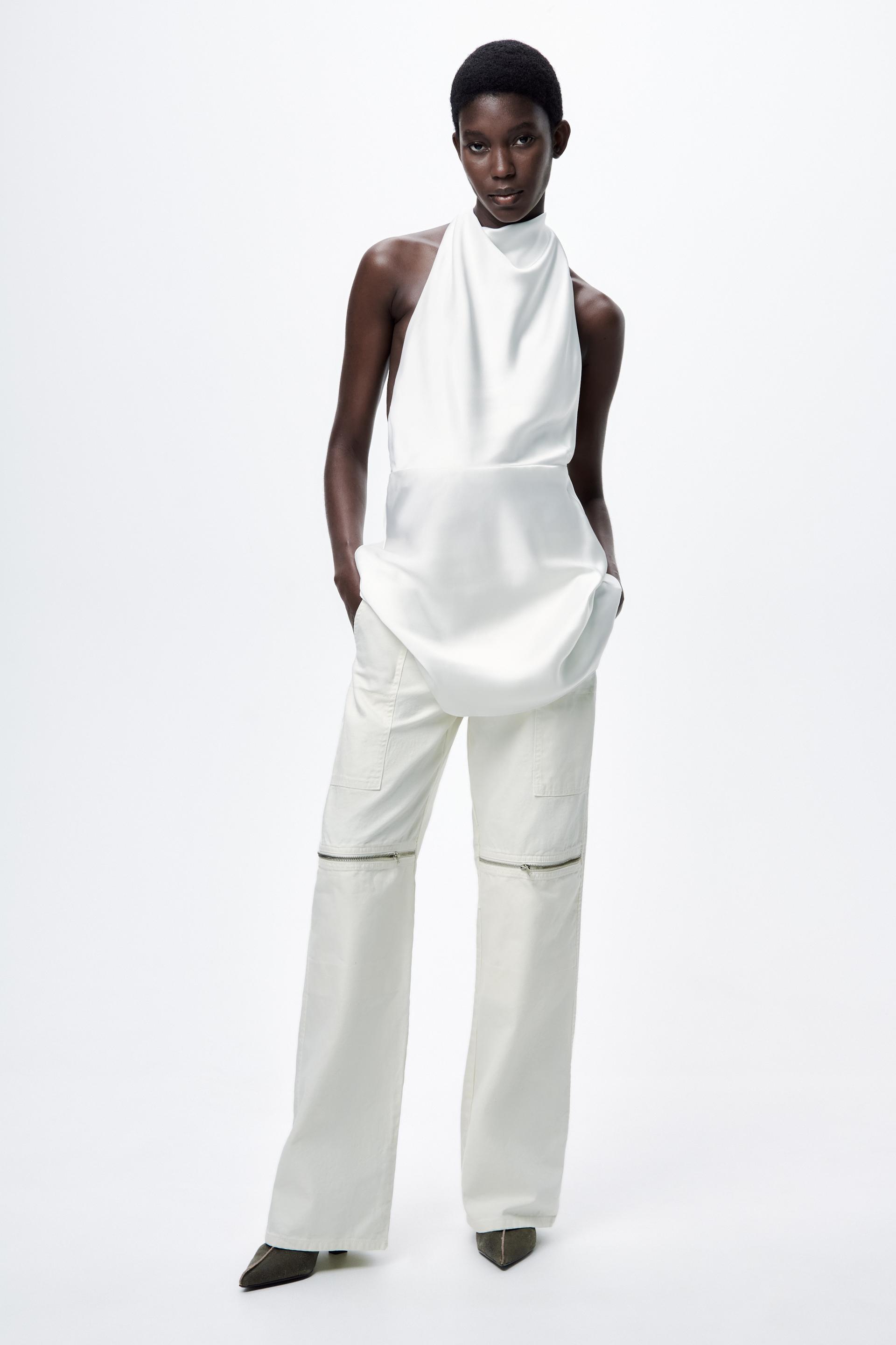 SHORT SATIN DRESS - White | ZARA South Africa