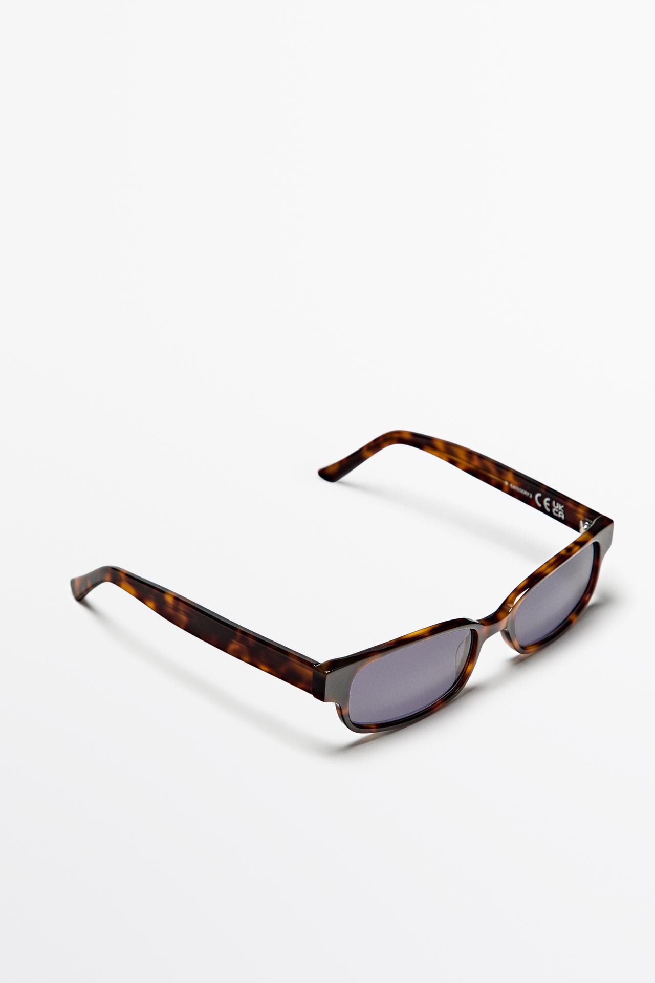 Tortoiseshell-effect sunglasses — Caramel
