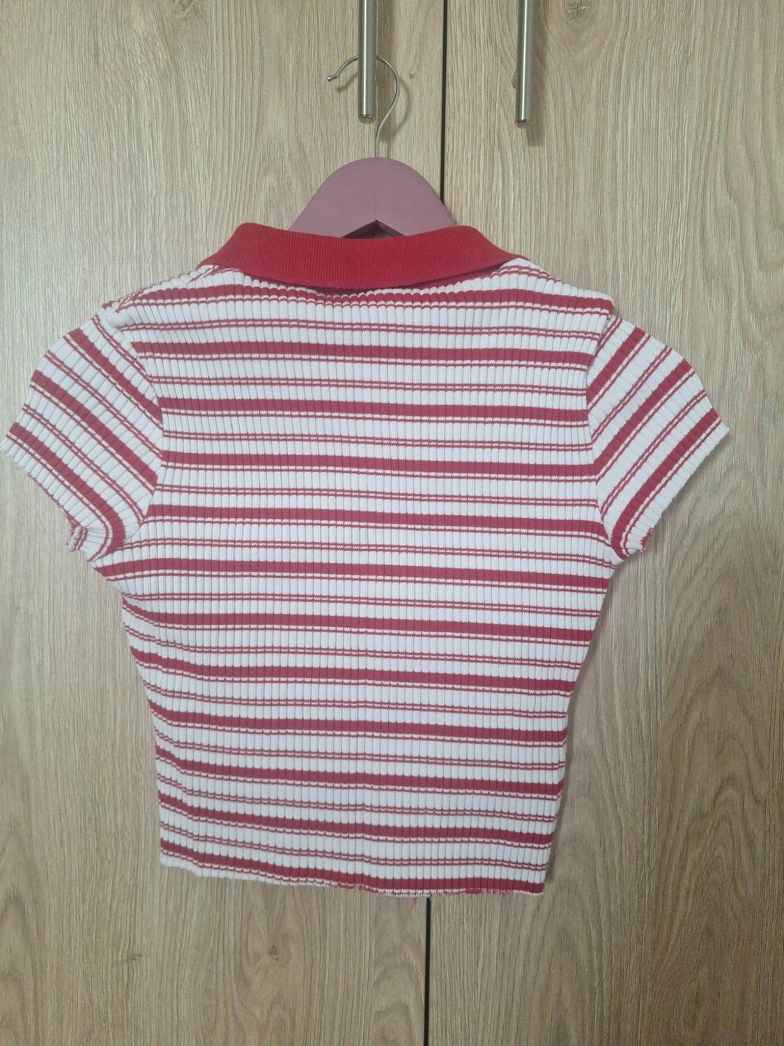 STRIPED RIBBED POLO SHIRT - Image 4