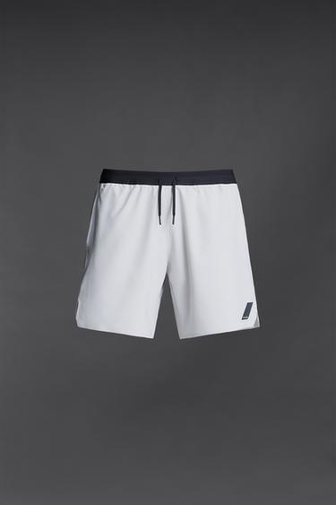 SHORTS BÁSICOS ENTRENAMIENTO - Blanco roto de Zara