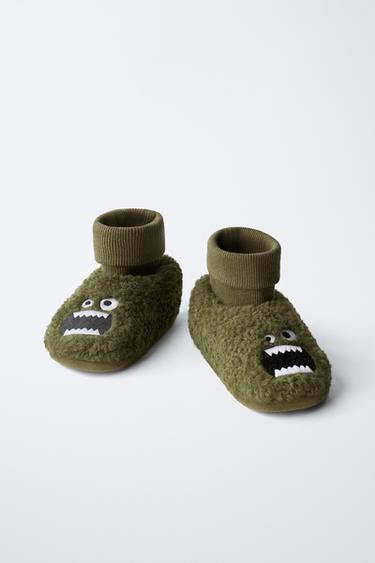 MONSTER SLIPPERS - Khaki Green by Zara - Image 2