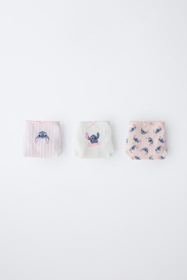 Ages 6-14 / Pack of Three LILO & STITCH © DISNEY Briefs - Pink by Zara