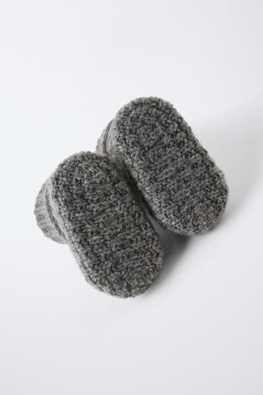 CASHMERE BOOTIES - Grey by Zara - Image 3