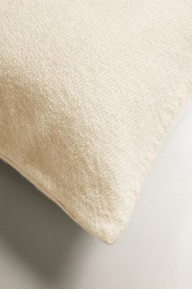 HOUSSE DE COUSSIN COTON EFFET CACHEMIRE - Blanc cassé de Zara - Image 3