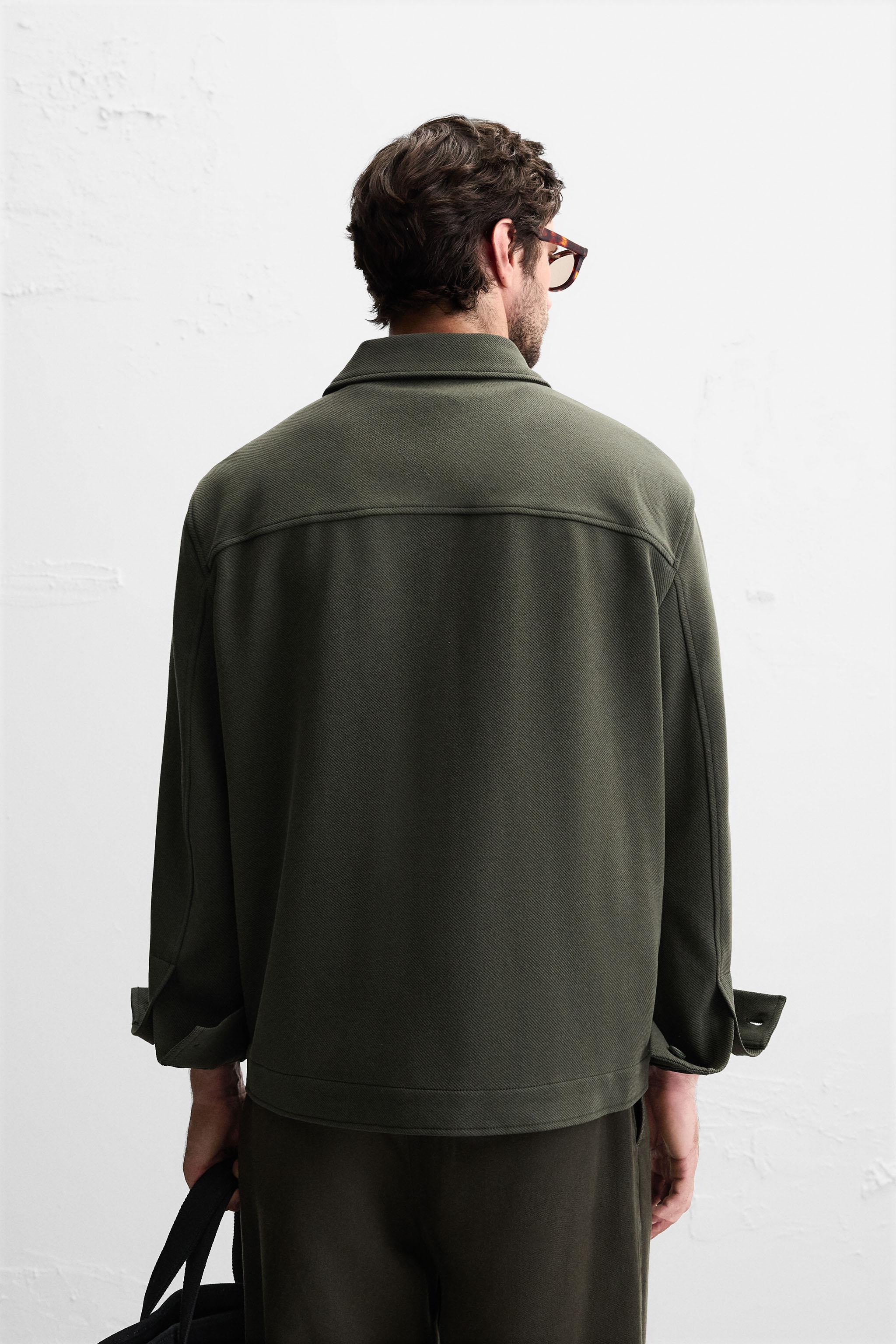 COMFORT TEXTURED OVERSHIRT - Beige | ZARA United States