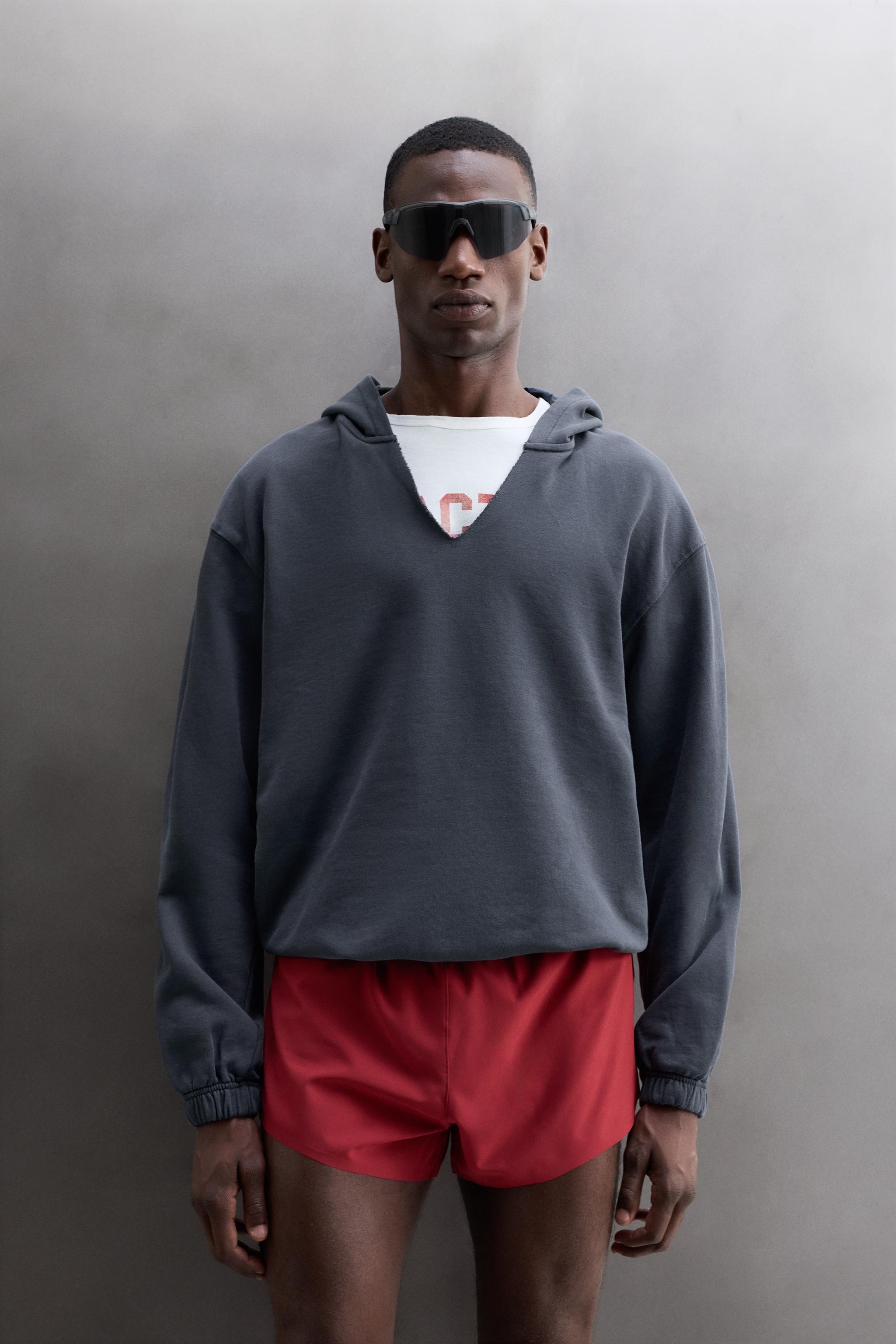 Zara PAMUKLU KAPÜŞONLU SWEATSHIRT görsel 2