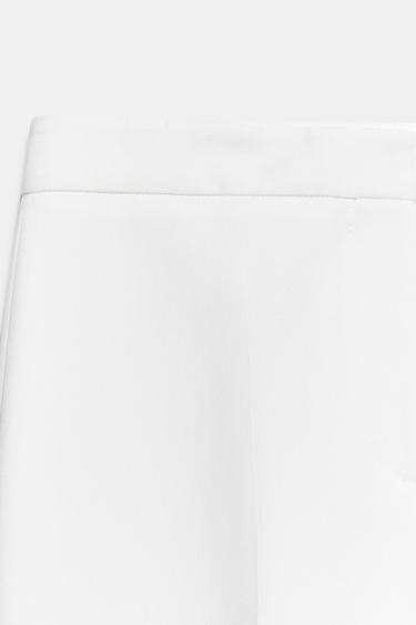 HIGH-WAIST STRAIGHT-LEG TROUSERS - Oyster-white by Zara - Image 7