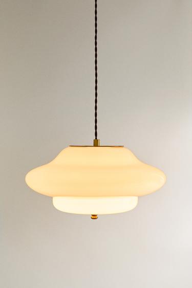 PLAFONNIER GRANDE EN VERRE - Vanille de Zara - Image 1