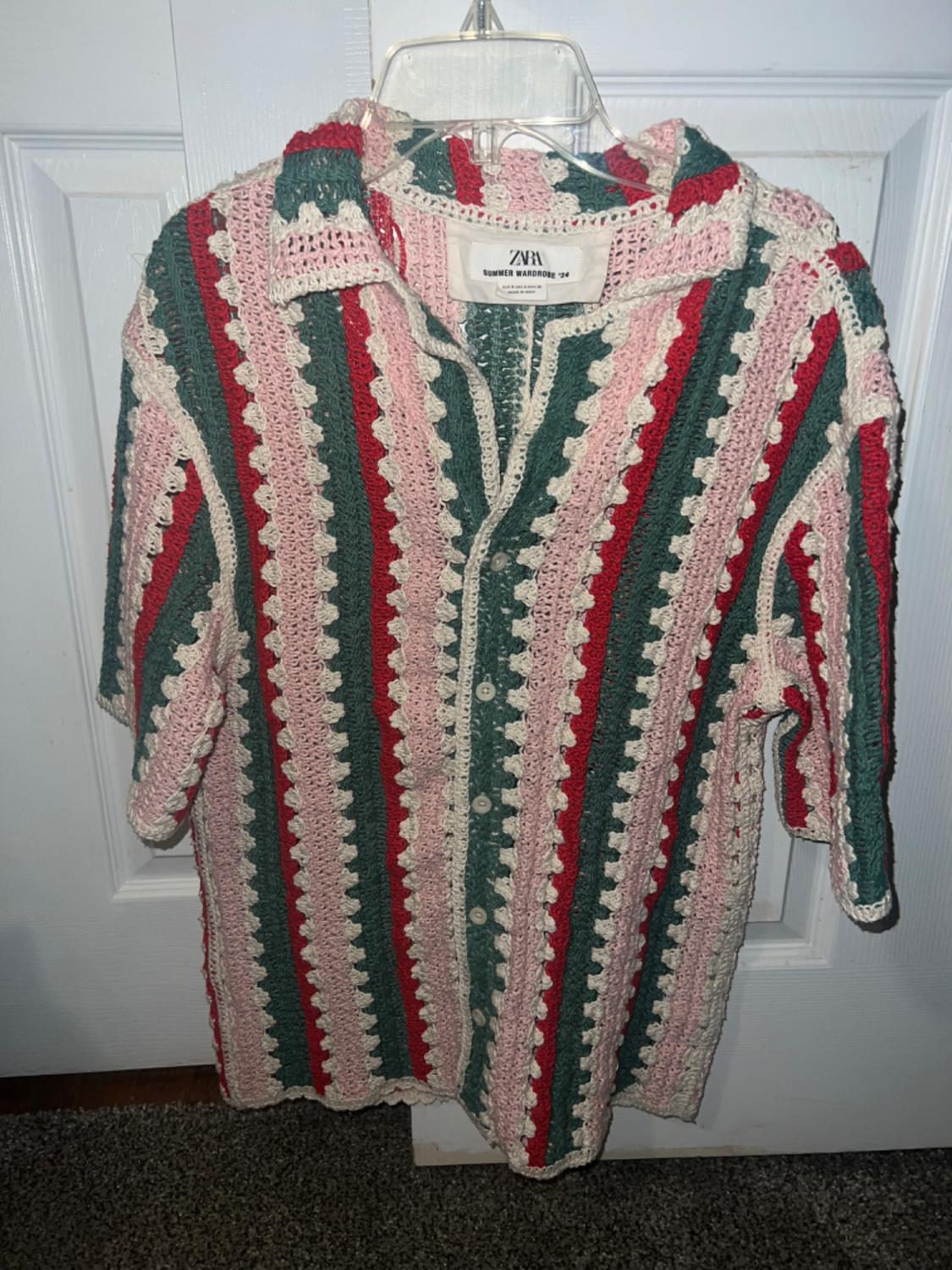 STRIPED CROCHET SHIRT LIMITED EDITION