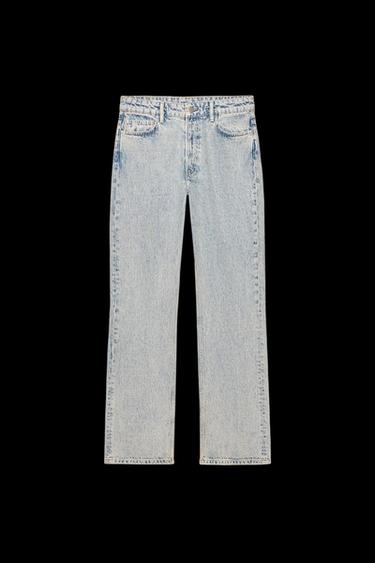 STRAIGHT-FIT-JEANS ZW COLLECTION MIT MITTELHOHEM BUND - Hellblau von Zara - Bild 0
