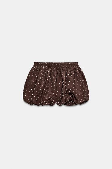 POLKA DOT BALLOON SKORT - Brown by Zara - Image 7