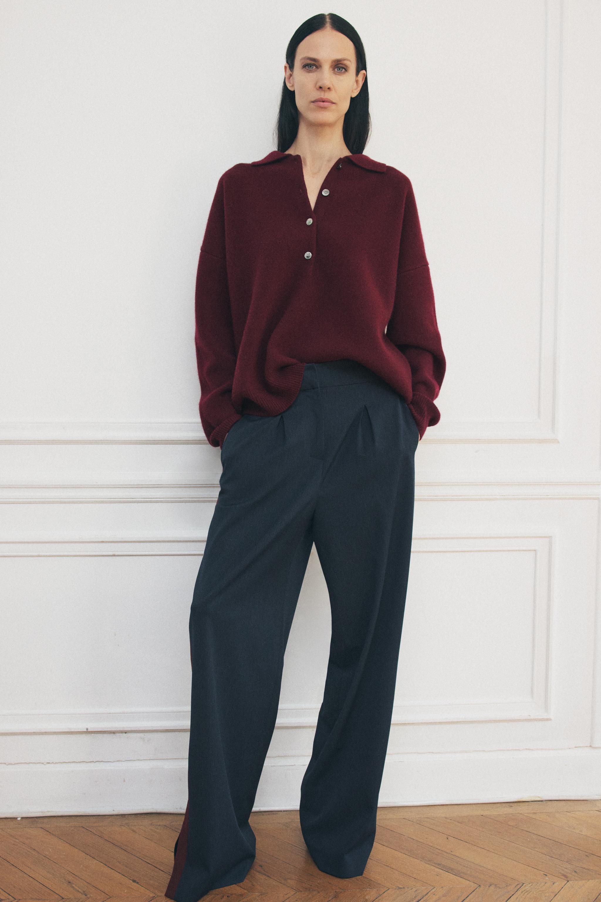 Side stripe trousers zara online