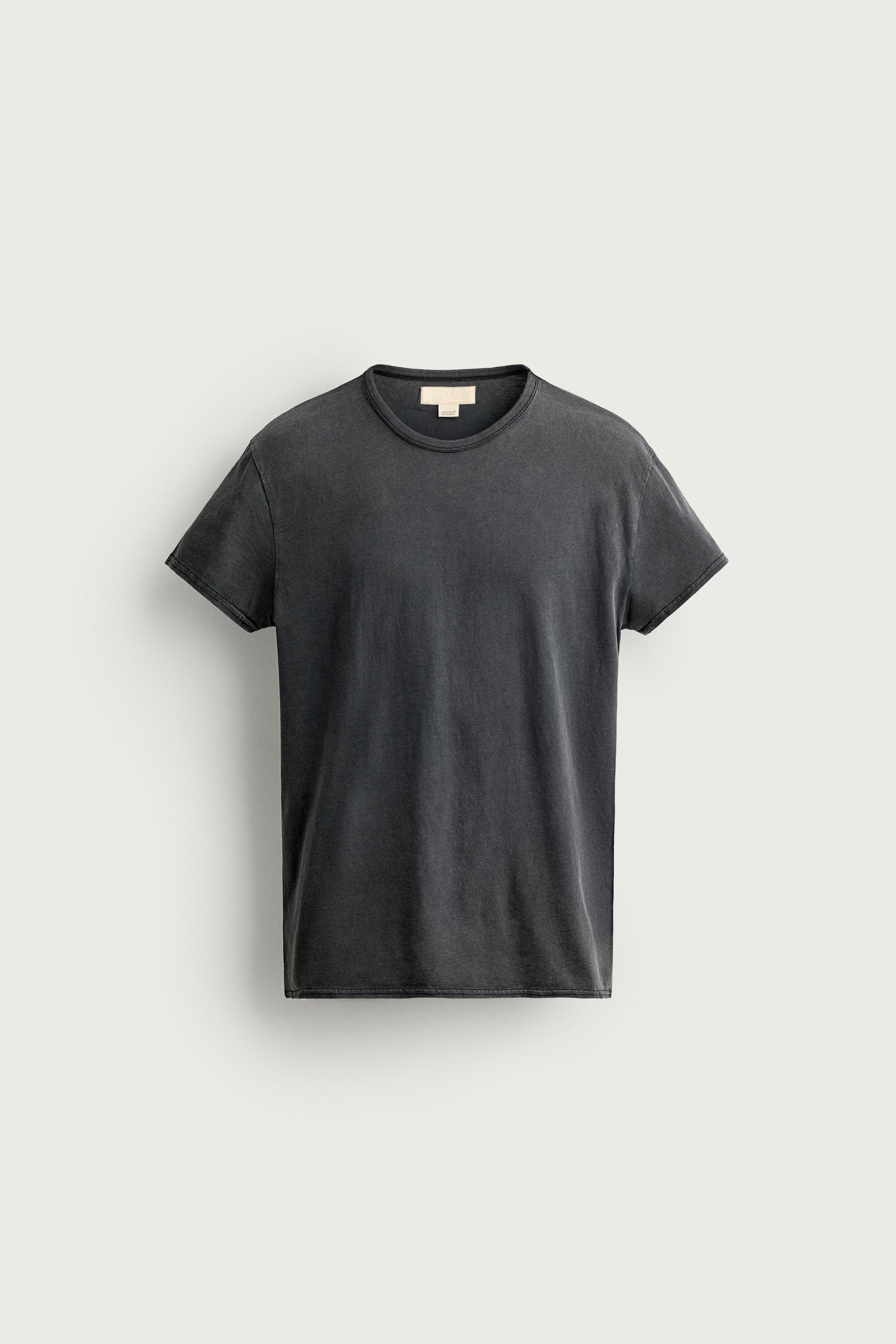 T-SHIRT SLIM EFFET DÉLAVÉ