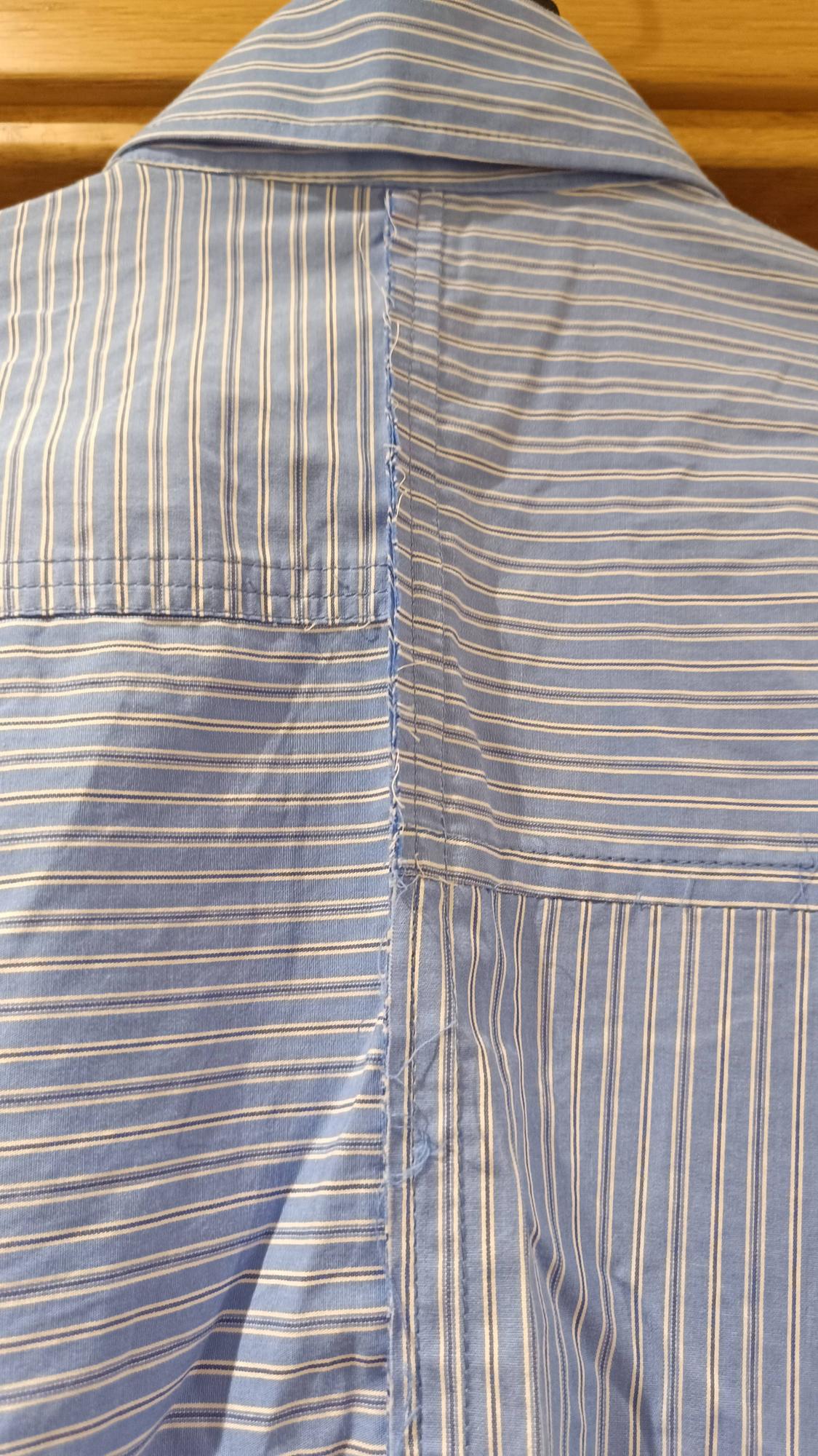 OVERSIZE ASYMMETRIC SHIRT WITH CONTRAST STRIPES - Image 6