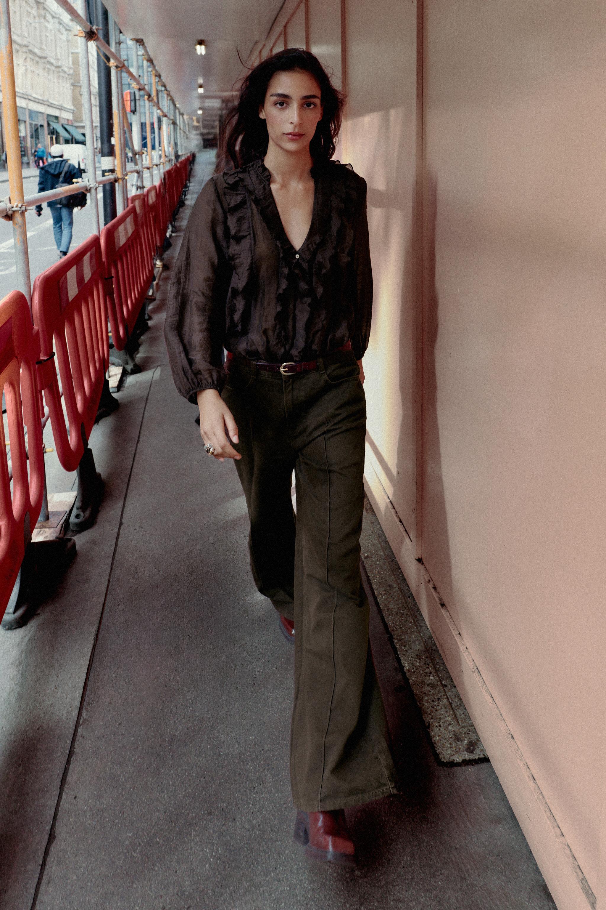 ZARA ブラウス　５着セット ZARA】ZW COLLECTION オーバーサイズ シャツ 786/103/800 (ZARA