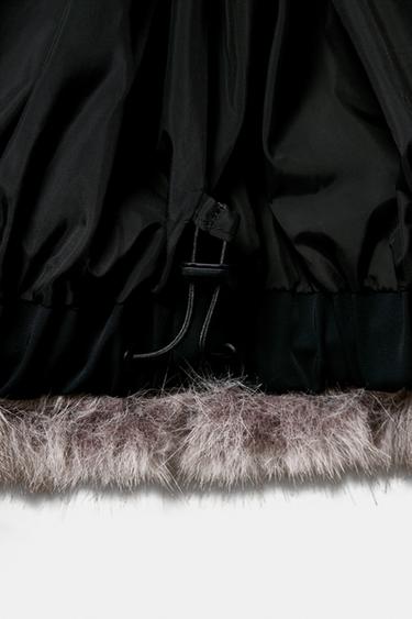 MANTEAU COURT AVEC CAPUCHE EFFET FOURRURE HEIQ XREFLEX™ TECHNOLOGY SKI COLLECTION - Beige clair de Zara - Image 13