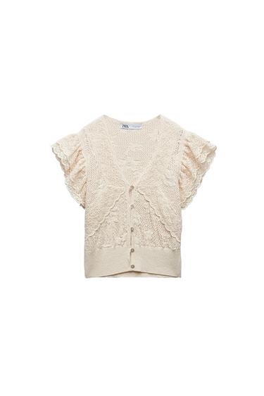 POINTELLE KNIT TOP