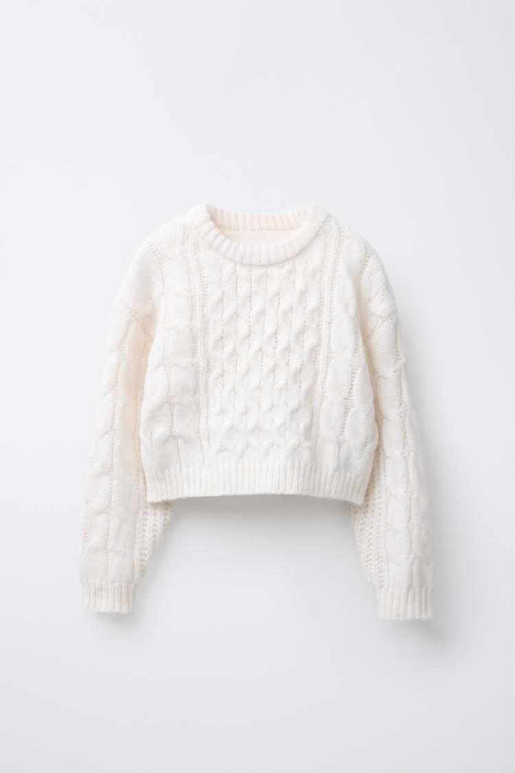 Zara Knit Sweater Puff Sleeve Sweater Zara ZARA NEW WOMAN PUFF