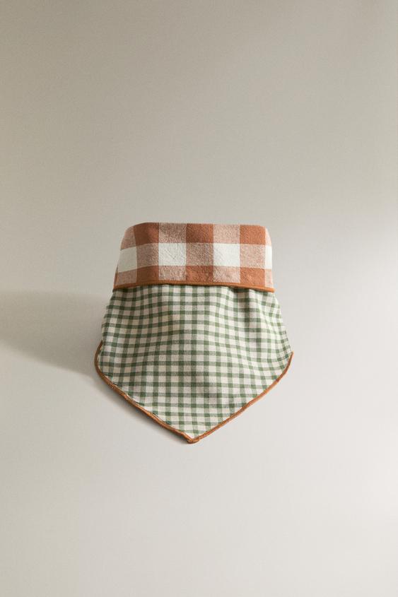 WENDE-BANDANA FÜR HAUSTIERE MIT KAROMUSTER - Orange von Zara - Bild 0