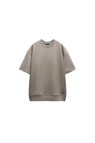 SHORT SLEEVE OVERSIZE SWEATSHIRT