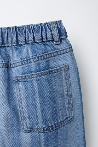 JEANS WIDE LEG RAYURES - Bleu clair de Zara - Image 3