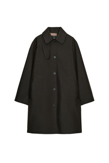 OVERSIZE TRENCH COAT ZW COLLECTION - Dark brown by Zara