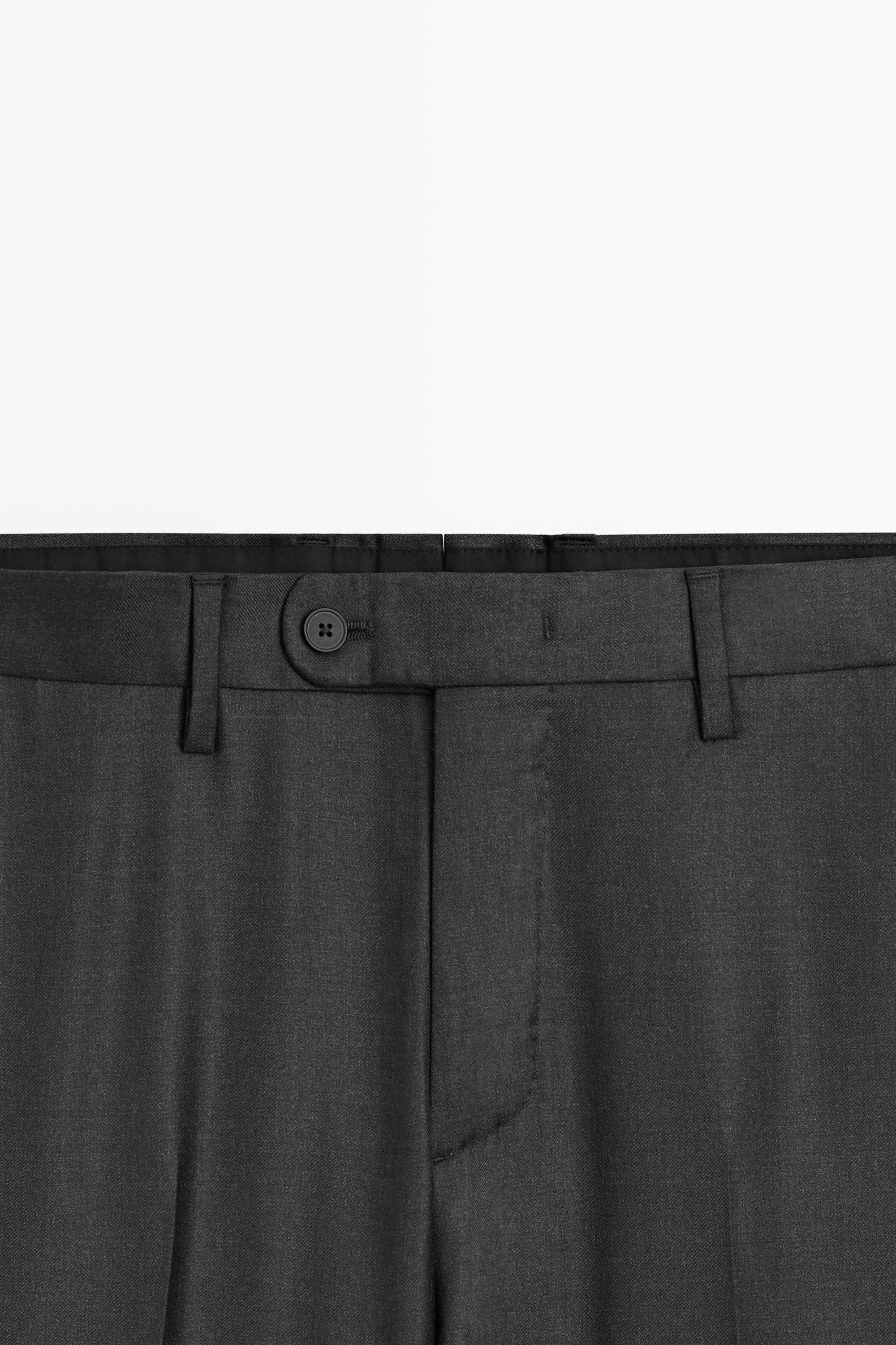 Cold wool suit trousers