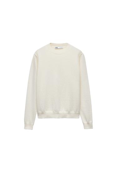 PLAIN KNIT 100% CASHMERE SWEATER
