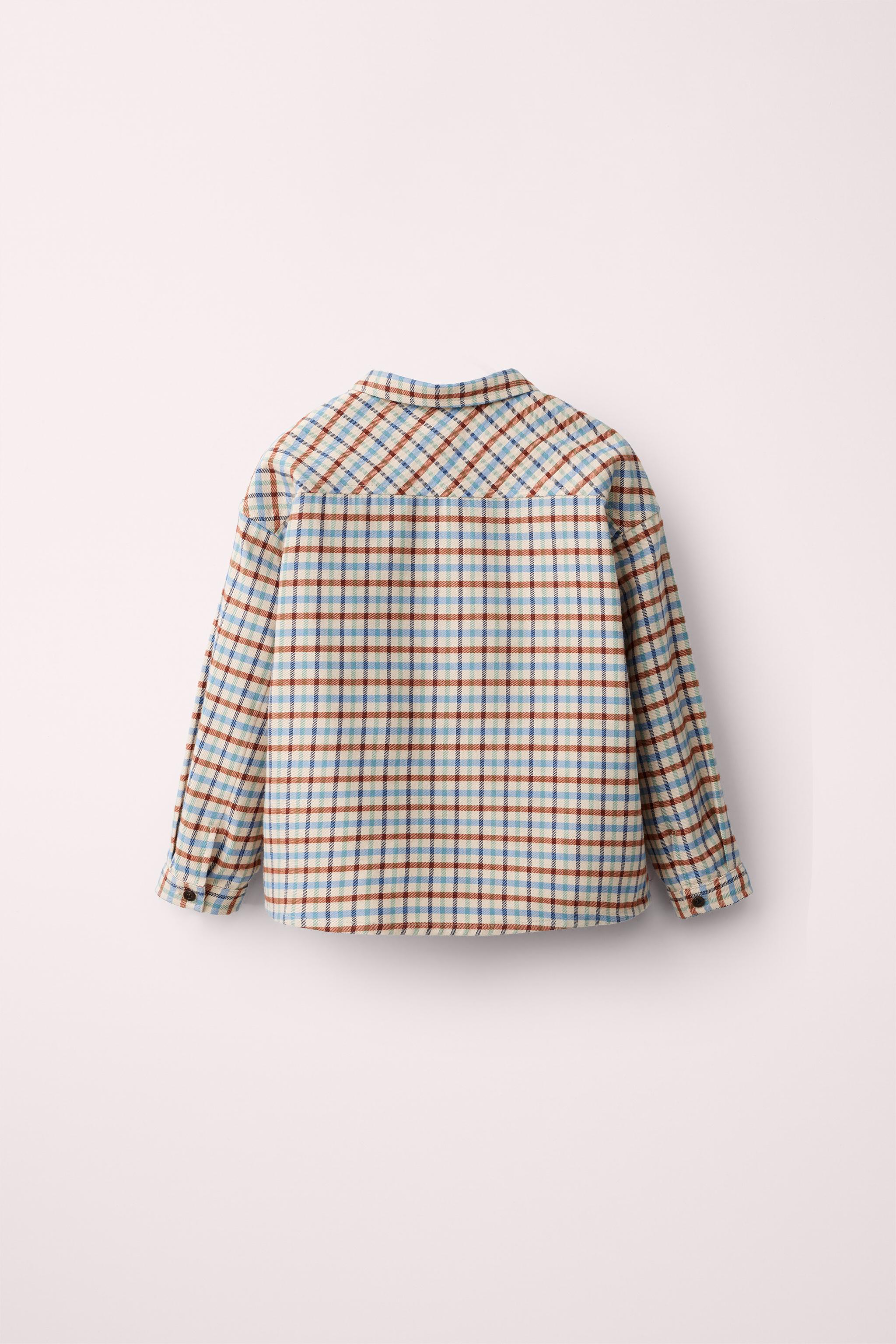 CAMISA CUADROS CALENTITA CREATED BY CARAMEL LONDON X ZARA
