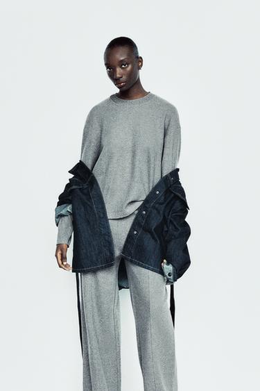 Zara SOFT SWEATER - Anthracite grey