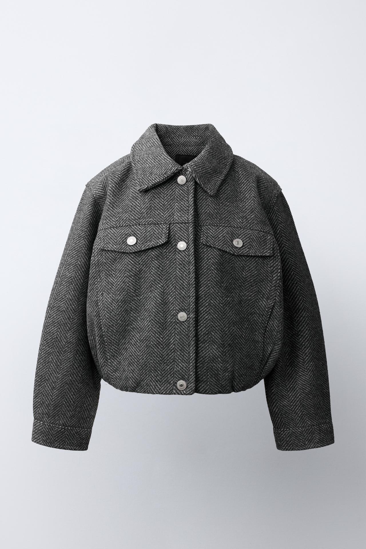 SOFT BALLOON JACKET — Black / White