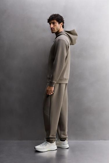TECHNICAL ZIP-UP HOODIE - Sand by Zara - Image 3