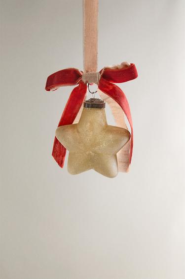 DECORAZIONE ALBERO STELLA VINTAGE NATALE - Dorato di Zara - Immagine 0