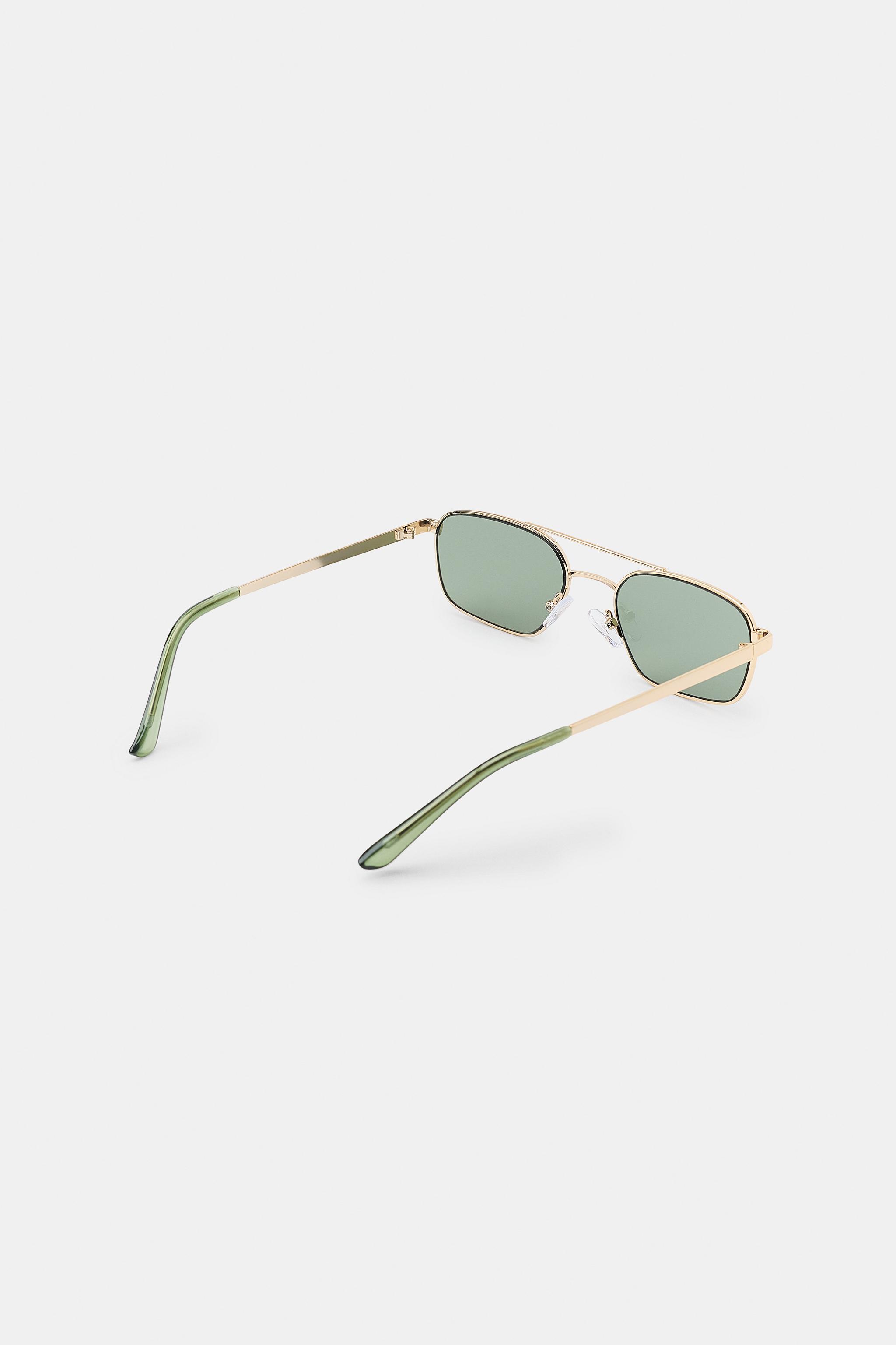 RECTANGULAR METAL SUNGLASSES
