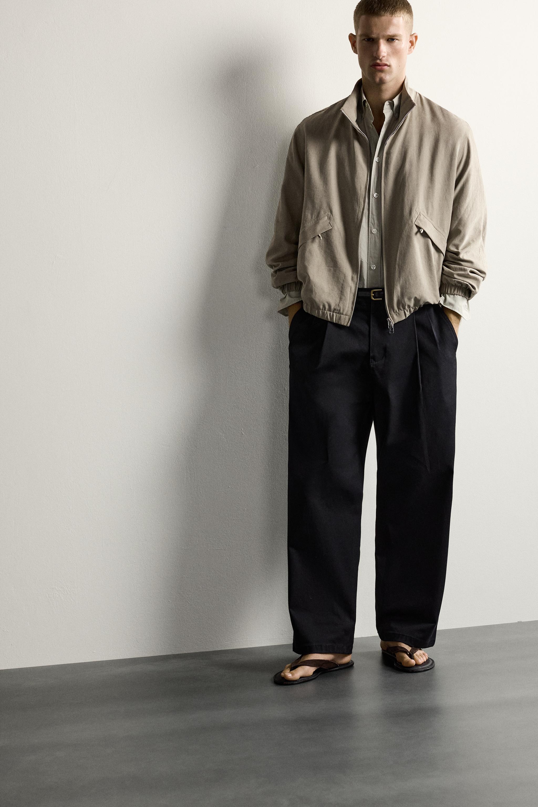 BLOUSON BOMBER RELAXED FIT EFFET DAIM