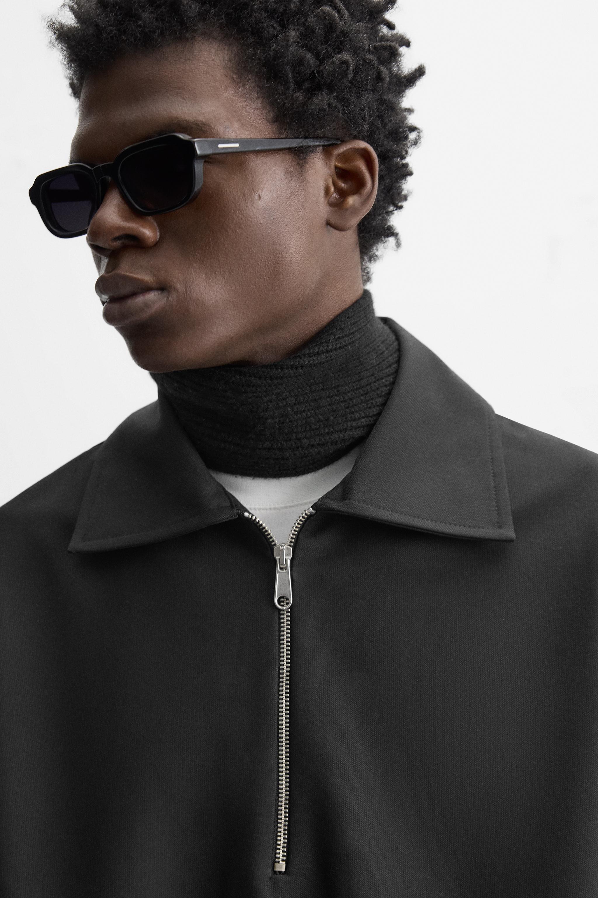 Recycled Basic Pull Over Jacket Giacca a vento Uomo nero