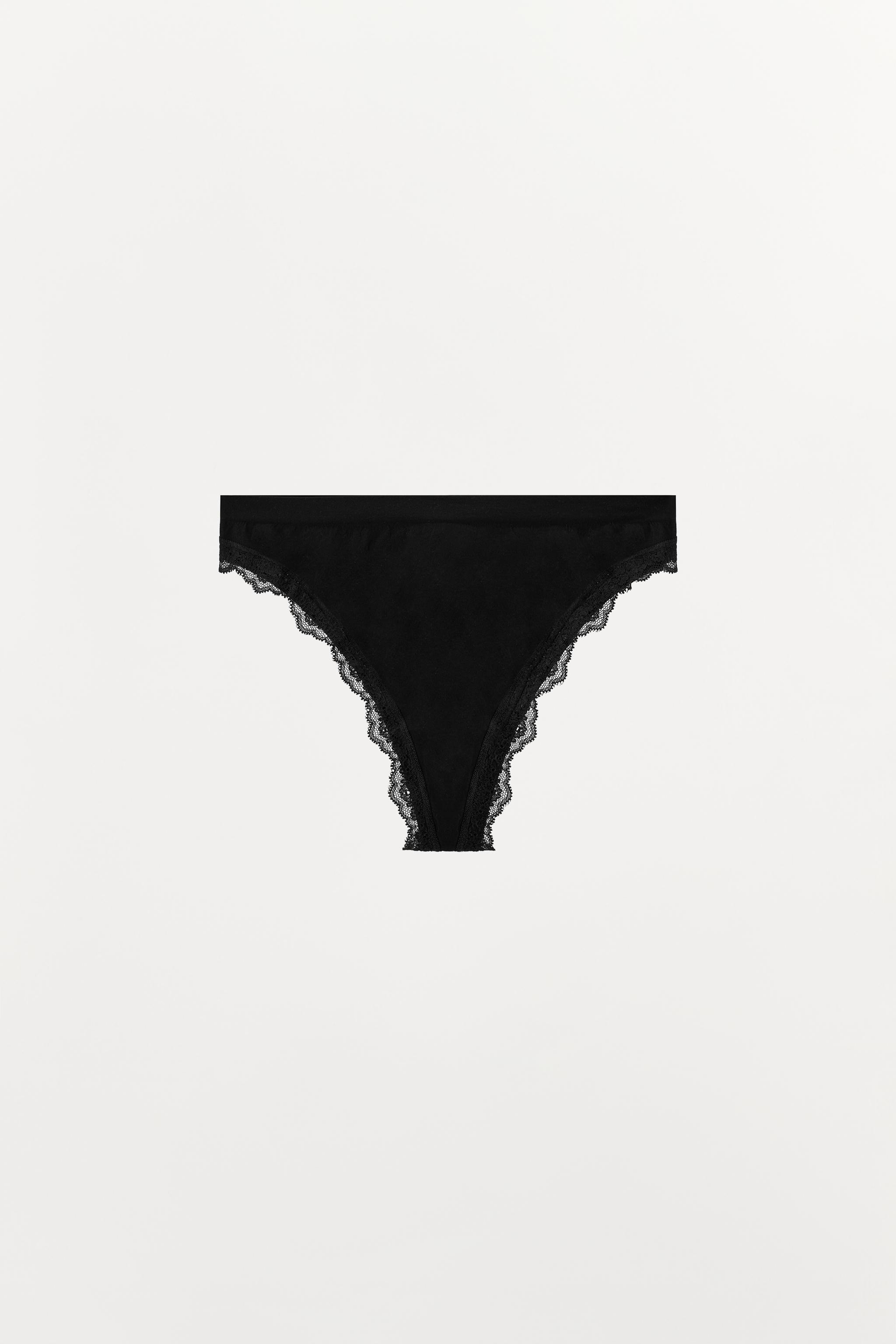 LACE SHEER THONG