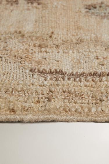 VINTAGE JUTE RUG - Light beige by Zara - Image 2