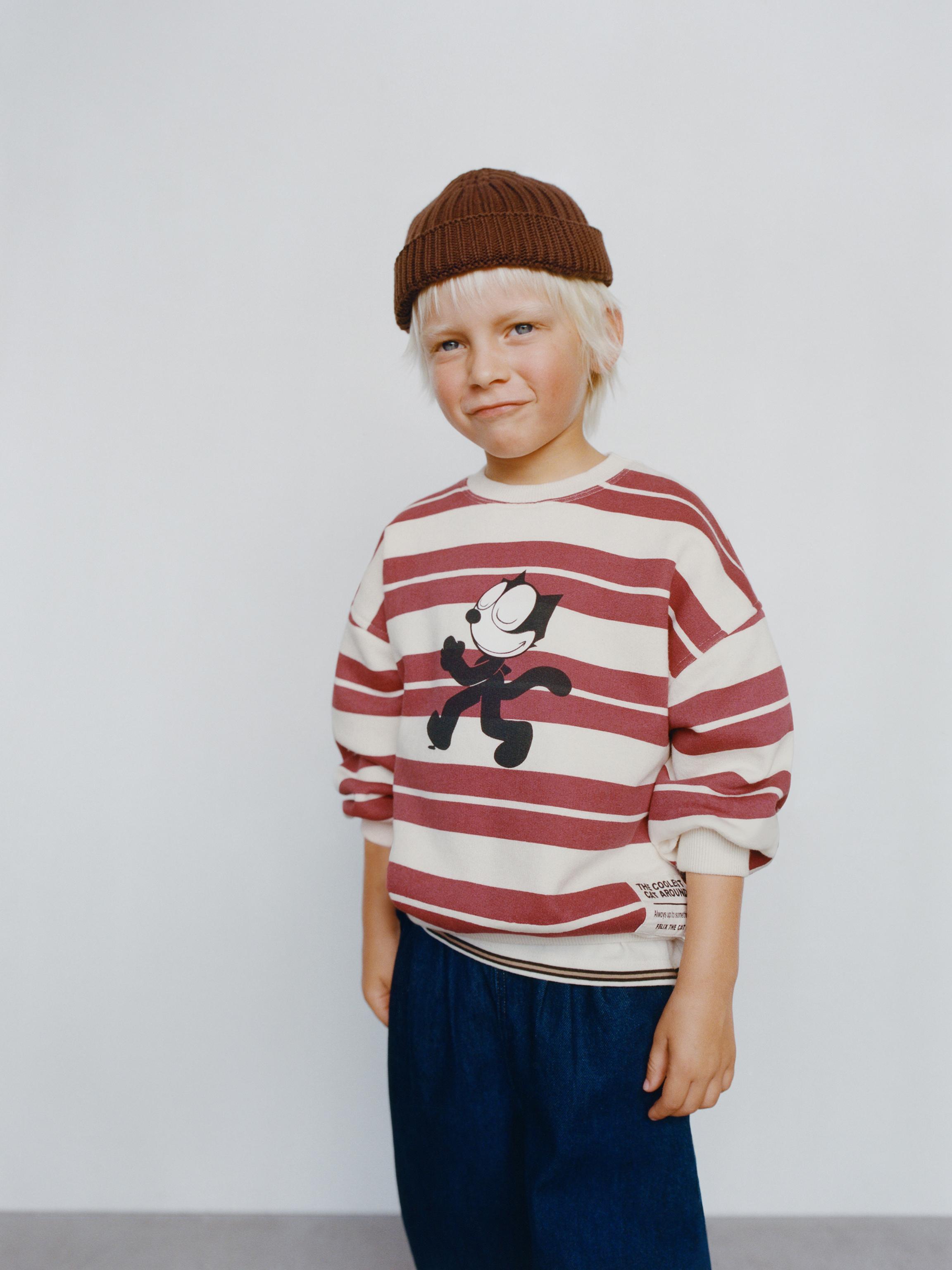 新品18.5cm ジャーマントレーナー キッズ ザラ ZARA KIDS - フラワークロシェトップス zaraの通販 by なな's