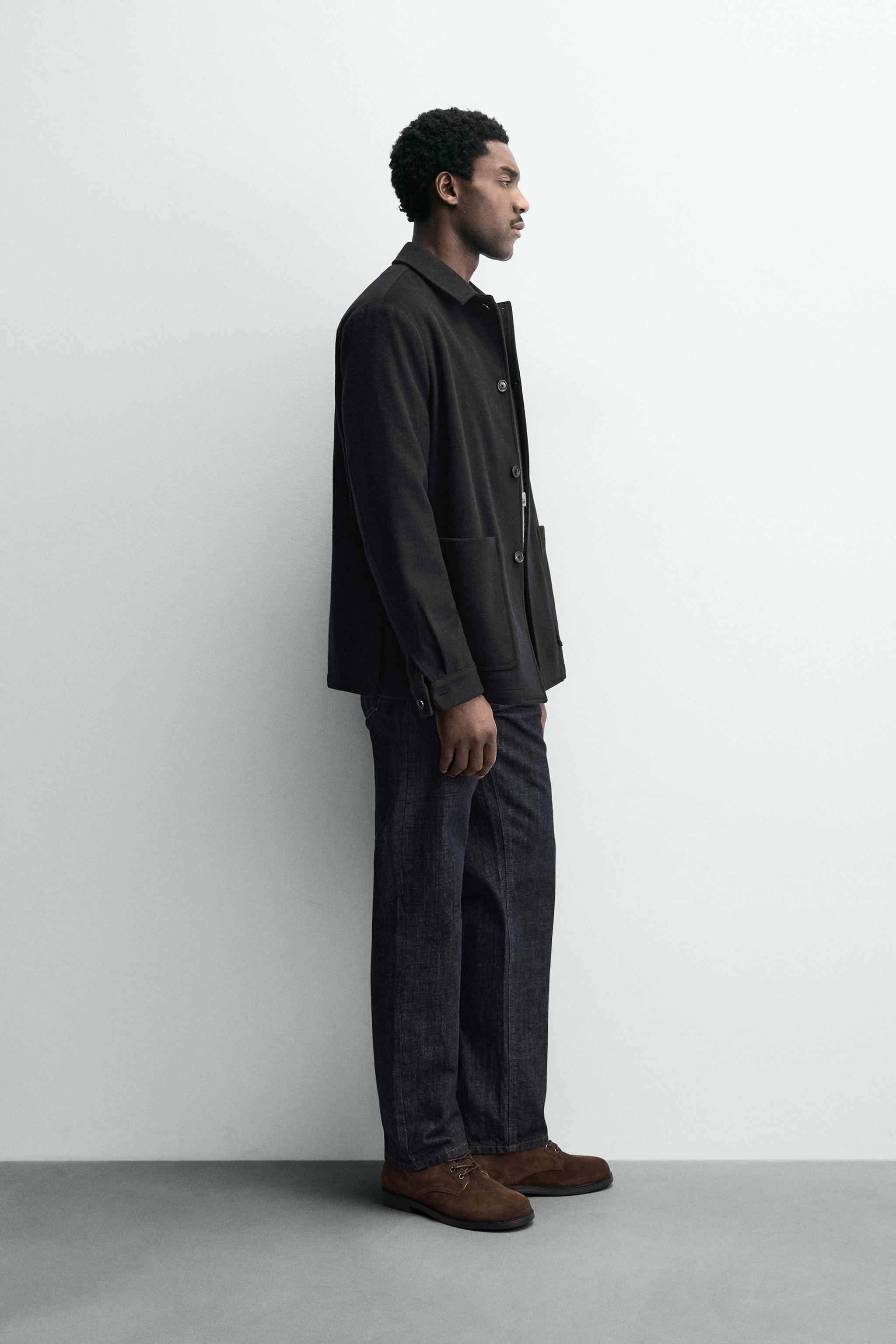 リラックスフィット ウールブレンドブレザー - ブラック | ZARA Japan