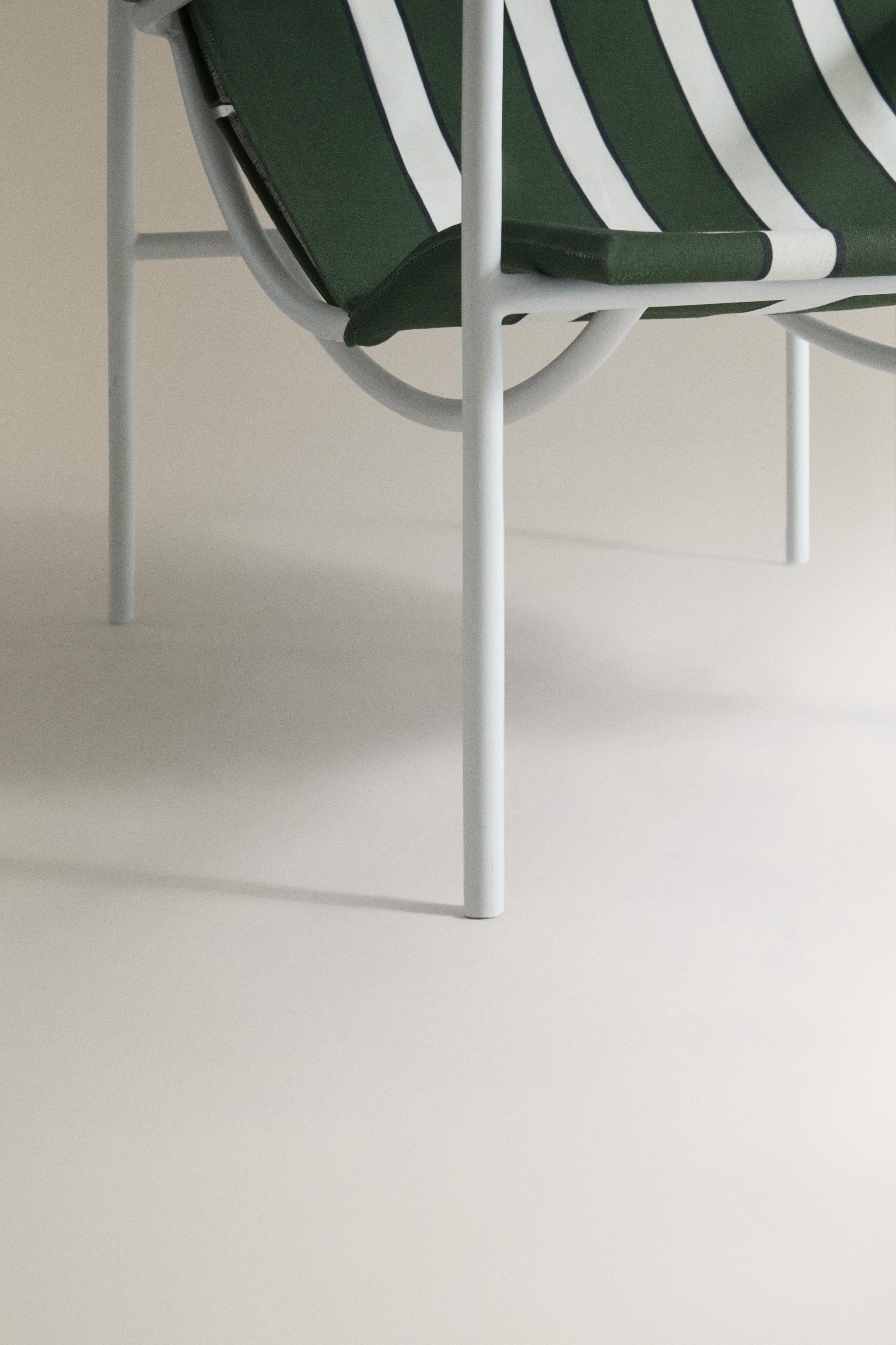 COLORED METAL STRUCTURE CHAIR - Green / Ecru | ZARA United States