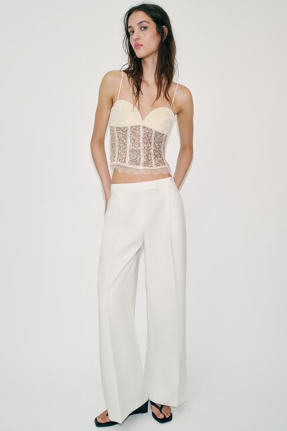 SEQUIN CORSET TOP from Zara - $49.90