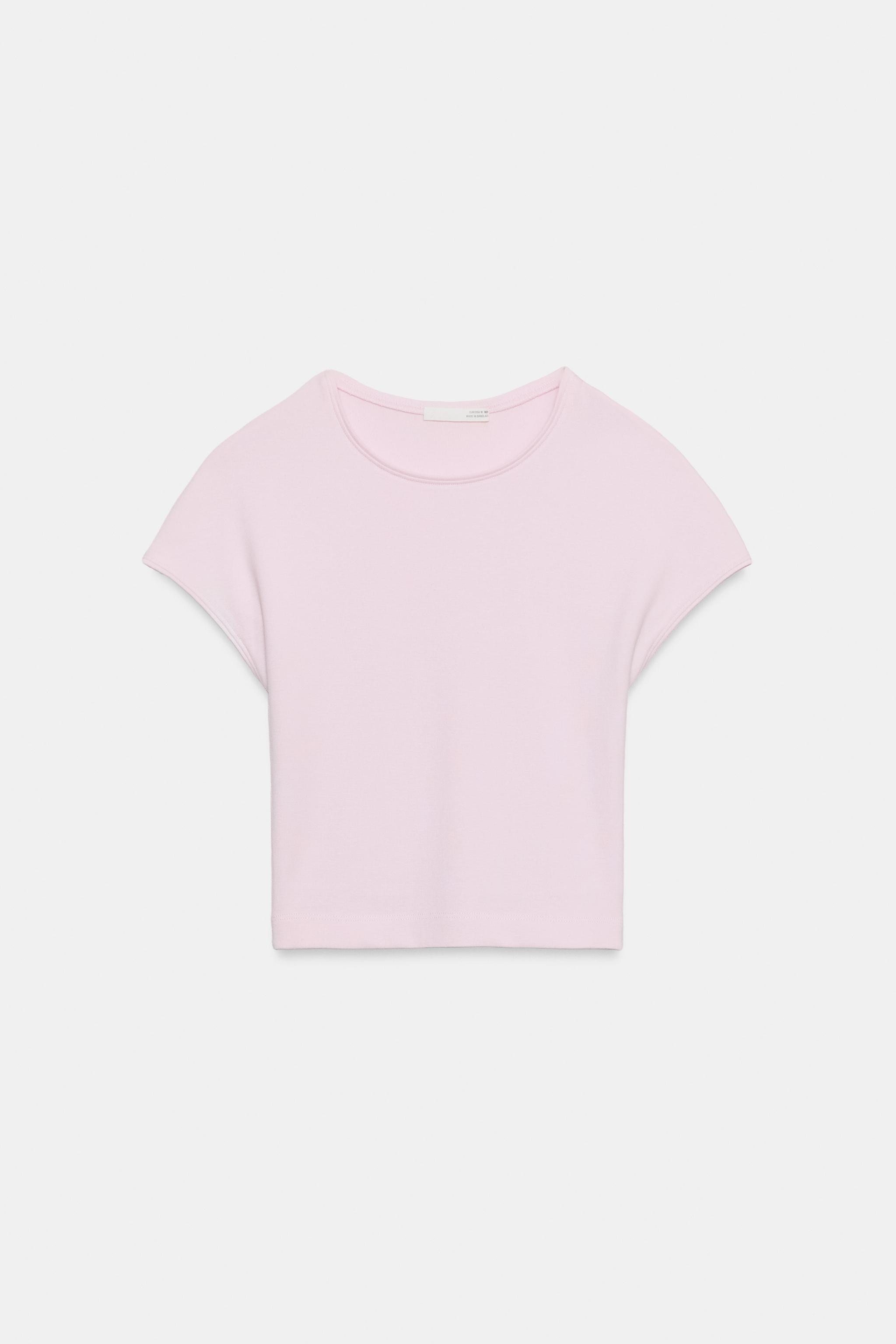 KISA KOLLU CROP T-SHIRT - Görsel 7