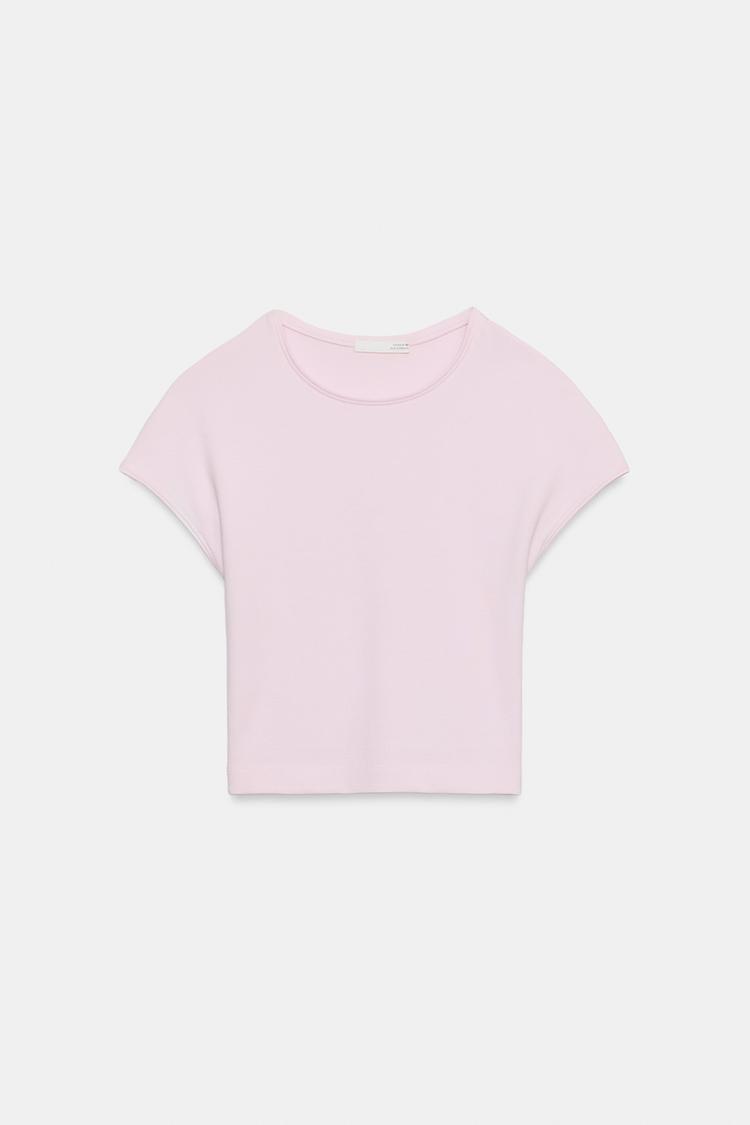 CROPPED SHORT SLEEVE T-SHIRT