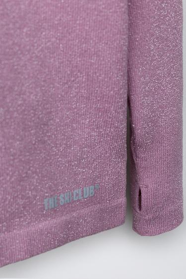 SHINY BREATHABLE SKI COLLECTION T-SHIRT - Pink / Mauve by Zara - Image 3