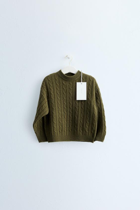 ZARA TIMELESS - PULOVËR 100% LESH - Kafe/e gjelbër nga Zara - Imazh 0